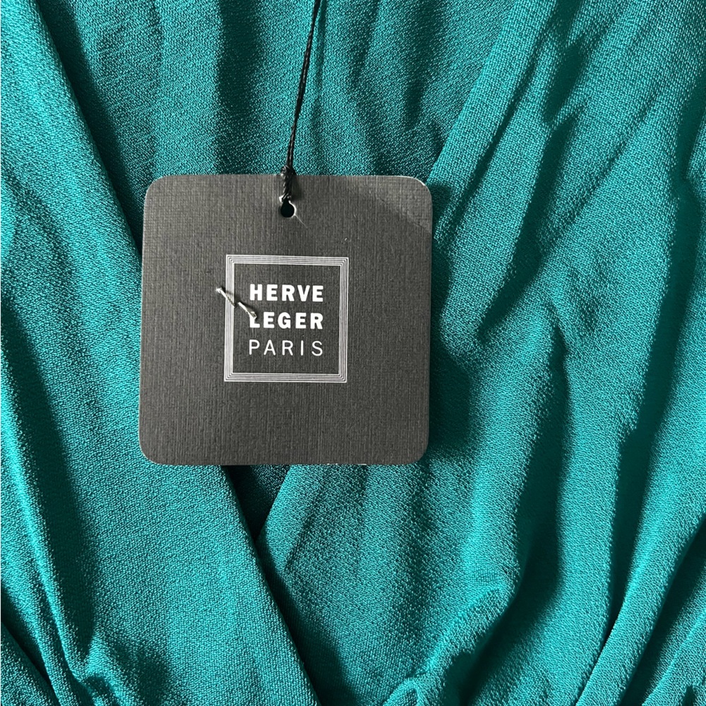 Herve Leger Turquoise shirt
